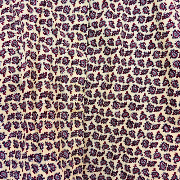 Vintage Mr. Witt Yellow Paisley Long Sleeve Button Down Blouse Made in USA M - Picture 4 of 10